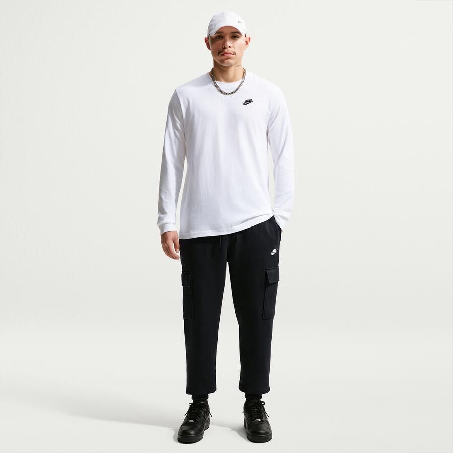 Nike Club cargobroek van fleece voor heren Zwart