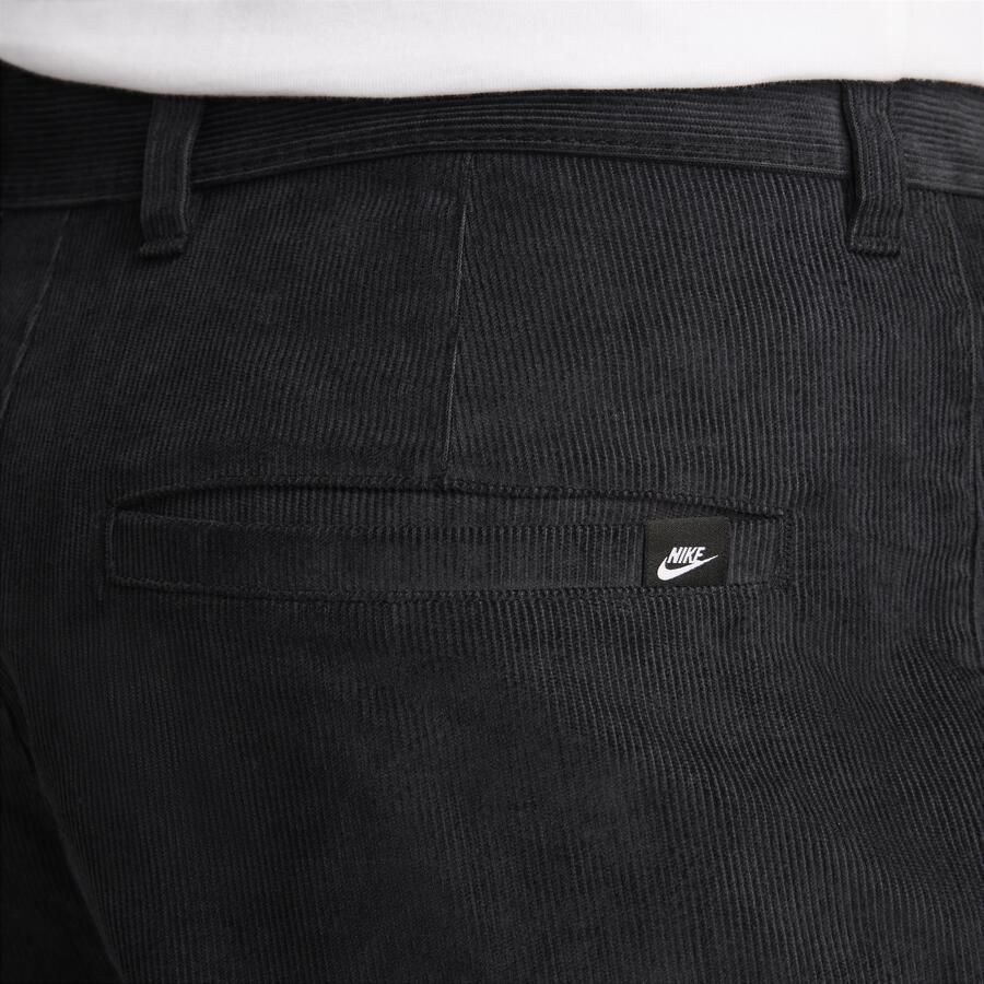 Nike Club chinobroek van corduroy voor heren Zwart - Foto 2