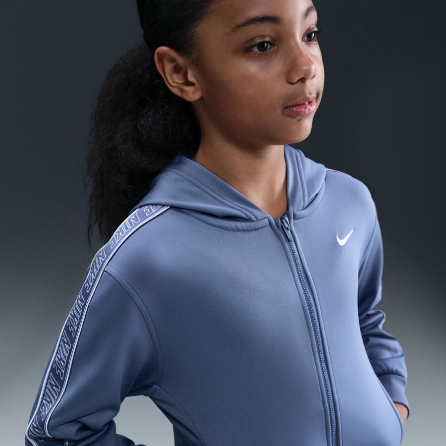 Nike Club Dri-FIT hoodie met rits voor kids Blauw