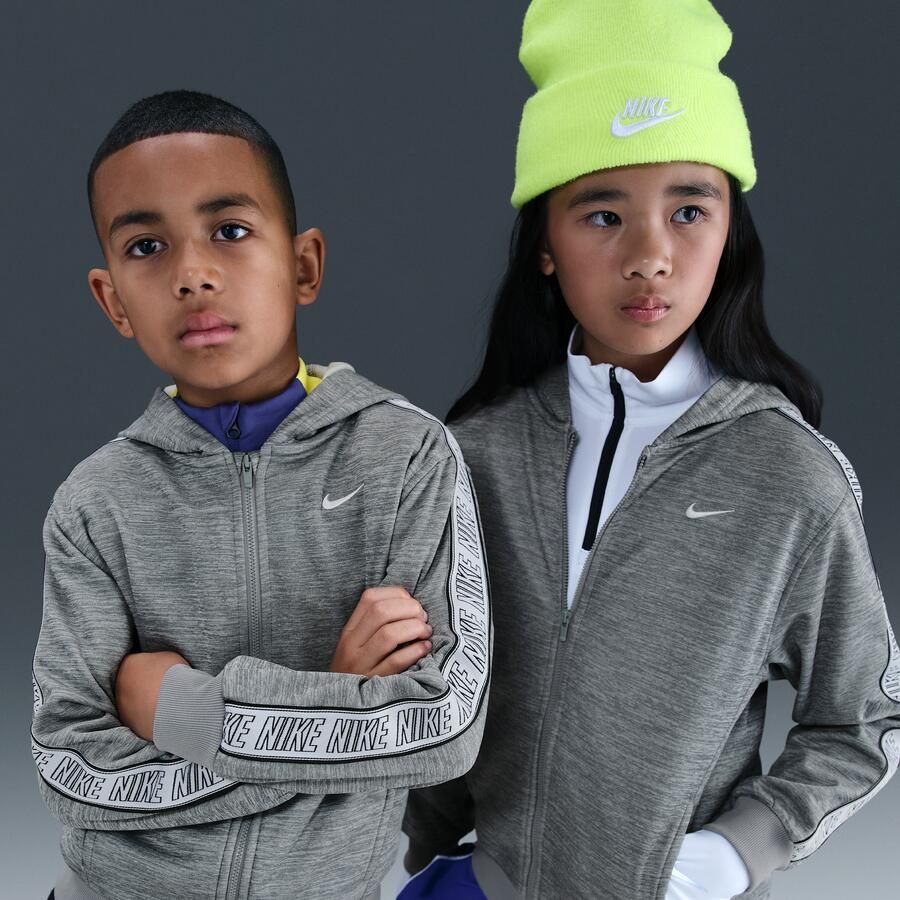 Nike Club Dri-FIT hoodie met rits voor kids Grijs - Foto 4
