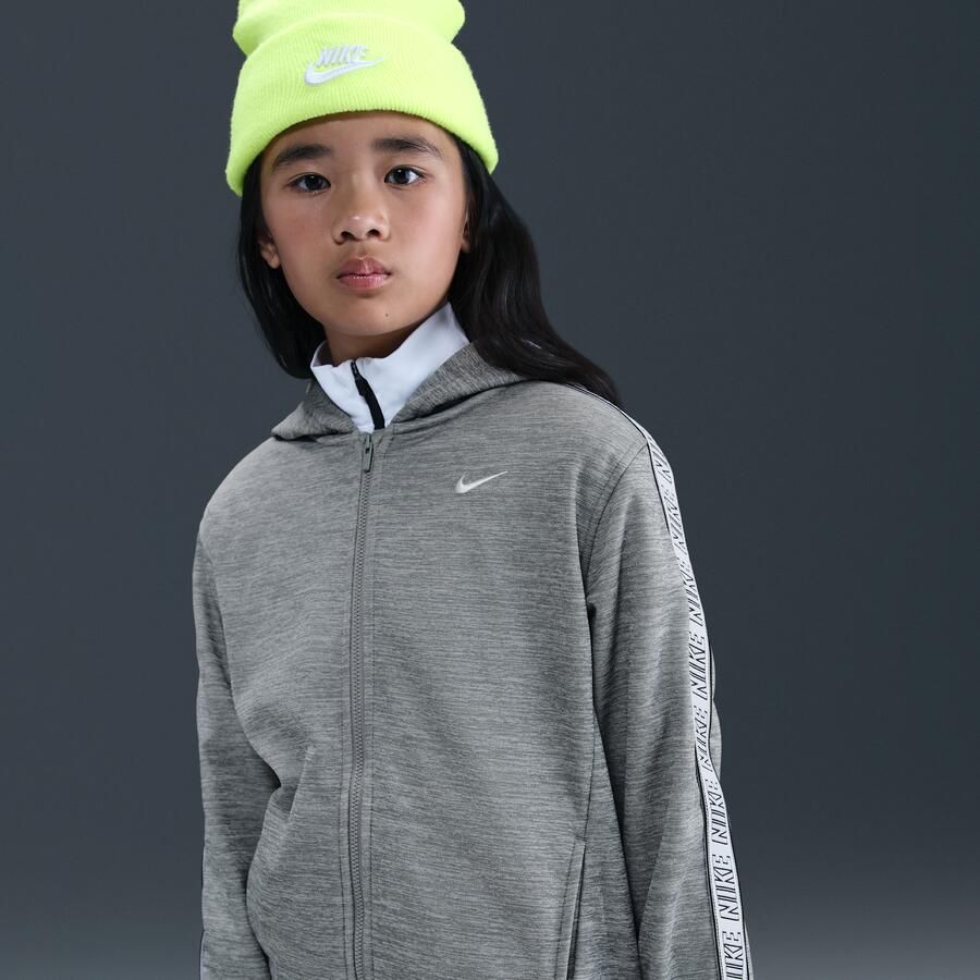 Nike Club Dri-FIT hoodie met rits voor kids Grijs