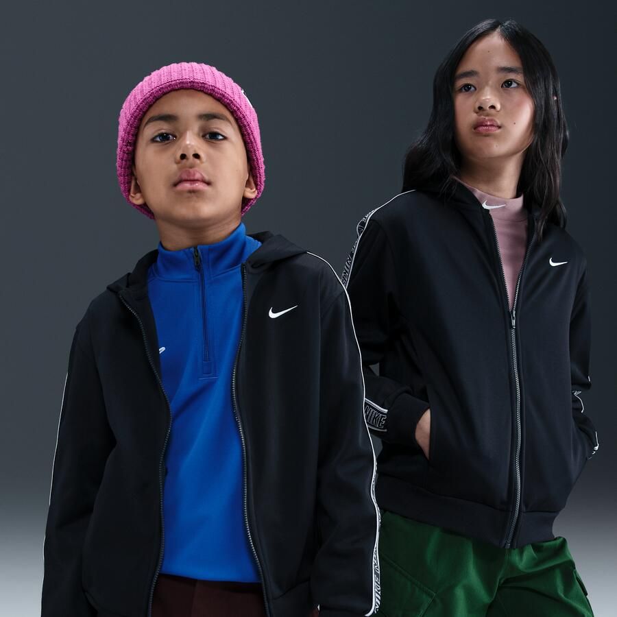Nike Club Dri-FIT hoodie met rits voor kids Zwart - Foto 4