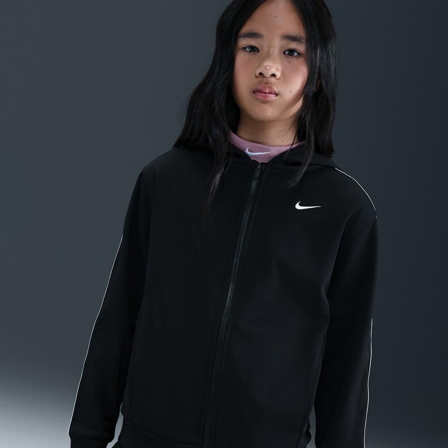 Nike Club Dri-FIT hoodie met rits voor kids Zwart