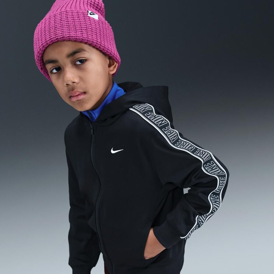 Nike Club Dri-FIT hoodie met rits voor kids Zwart - Foto 2