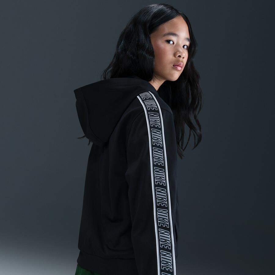 Nike Club Dri-FIT hoodie met rits voor kids Zwart - Foto 3