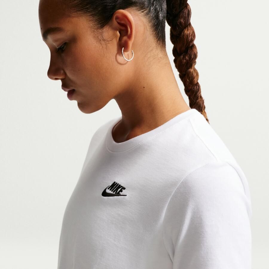 Nike Sportswear Club Essentials T-shirt White Dames - Foto 3
