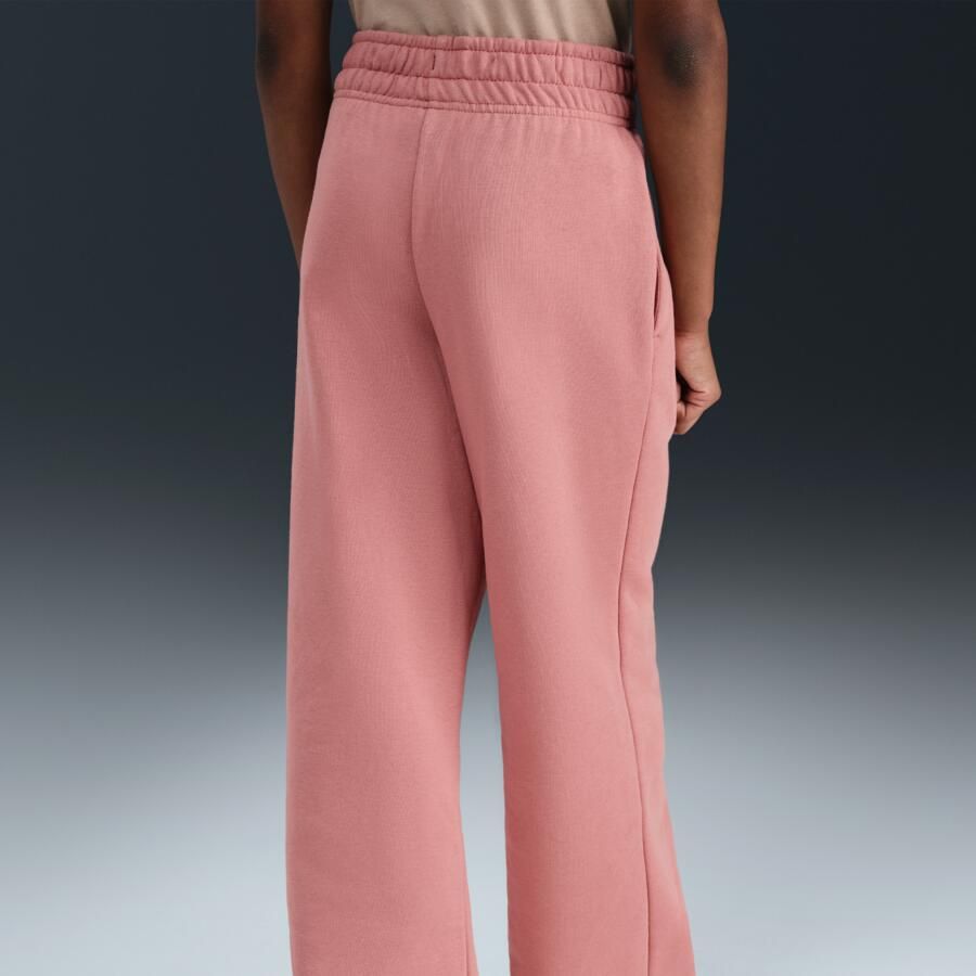 Nike Club Fleece broek met wijde pijpen voor kids Roze - Foto 2