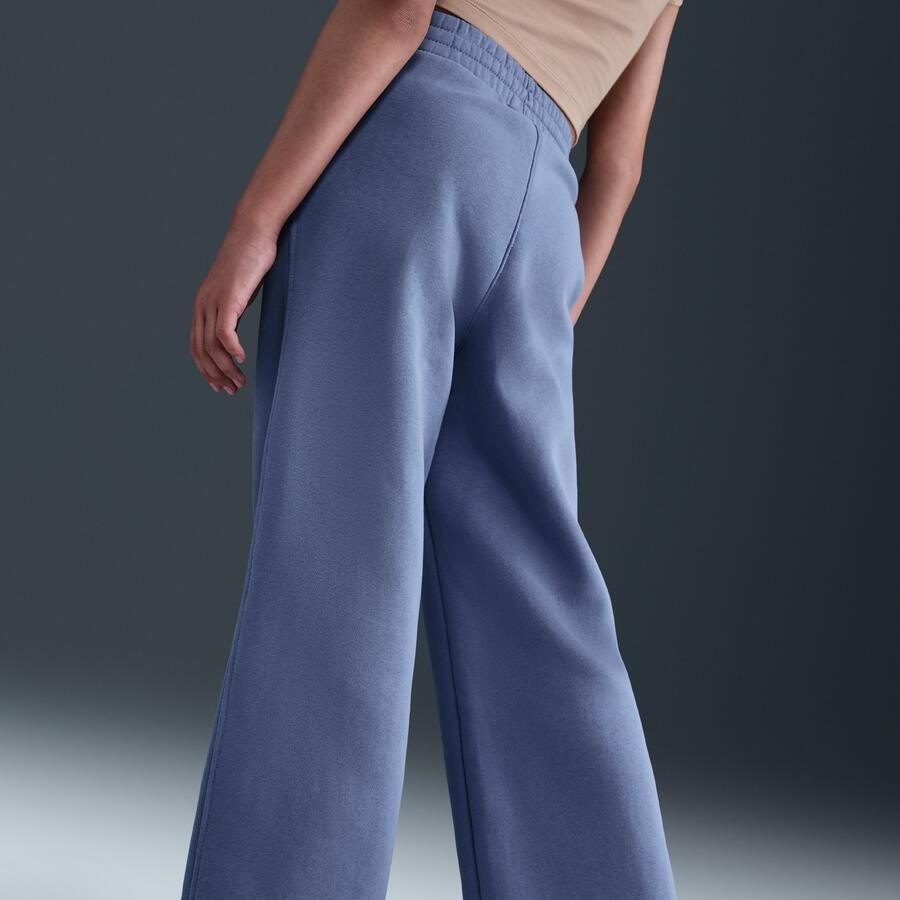 Nike Club Fleece broek met wijde pijpen voor meisjes Blauw - Foto 2