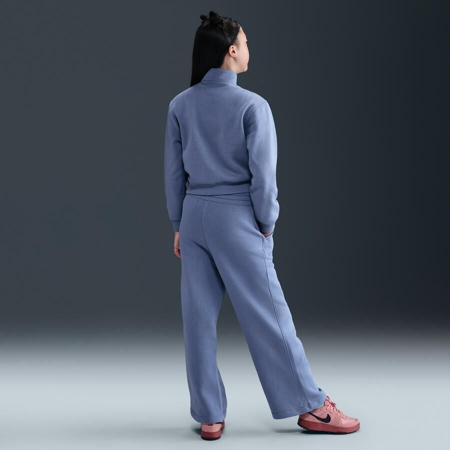 Nike Club Fleece broek met wijde pijpen voor meisjes Blauw - Foto 3