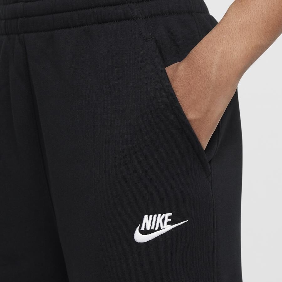 Nike Club Fleece broek met wijde pijpen voor meisjes Zwart - Foto 2