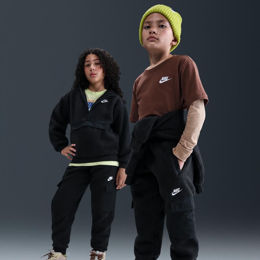 Nike Club Fleece cargobroek voor kids Zwart - Foto 4