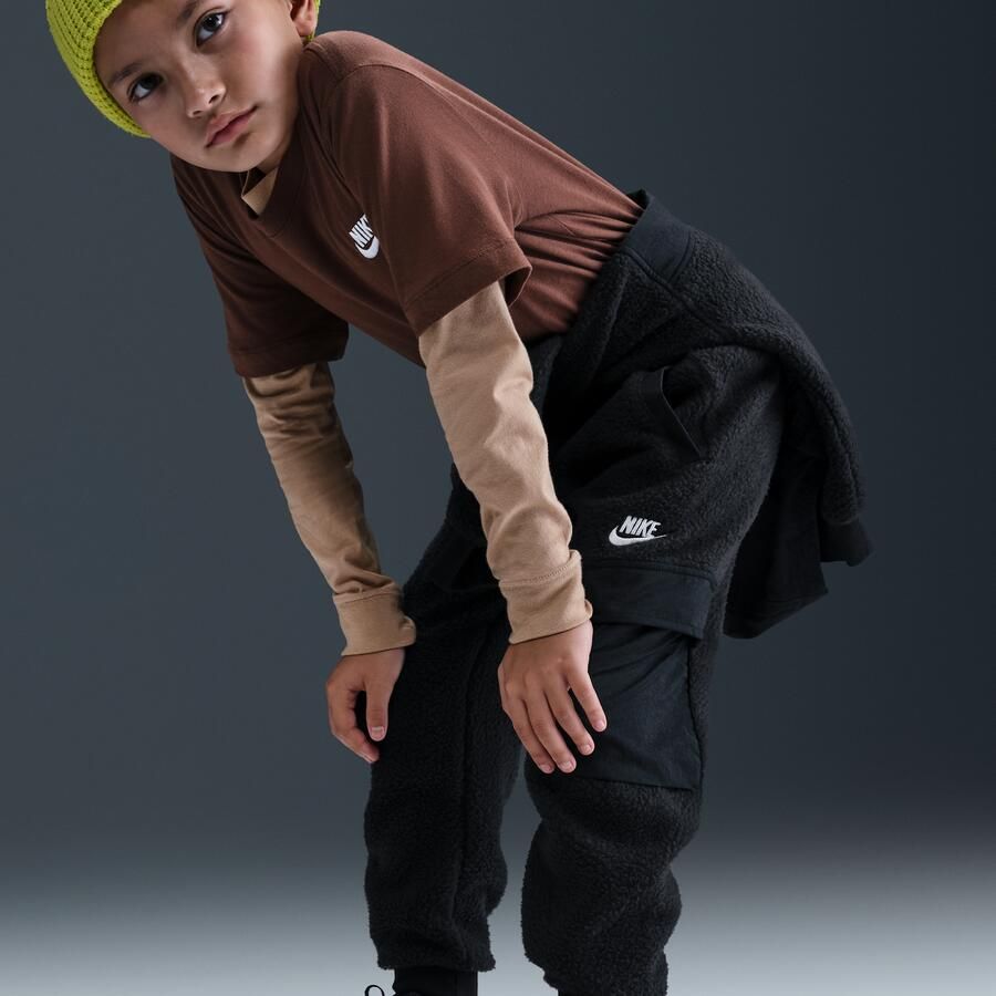 Nike Club Fleece cargobroek voor kids Zwart - Foto 3