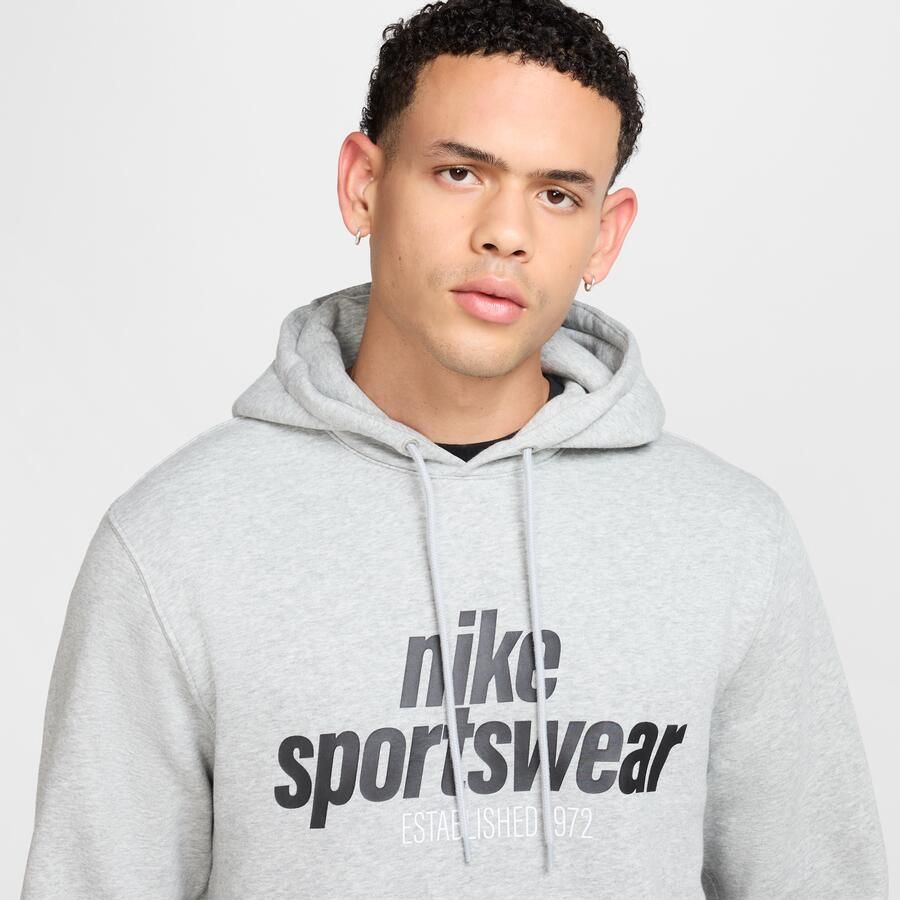 Nike Club Fleece fleecehoodie voor heren Grijs - Foto 2