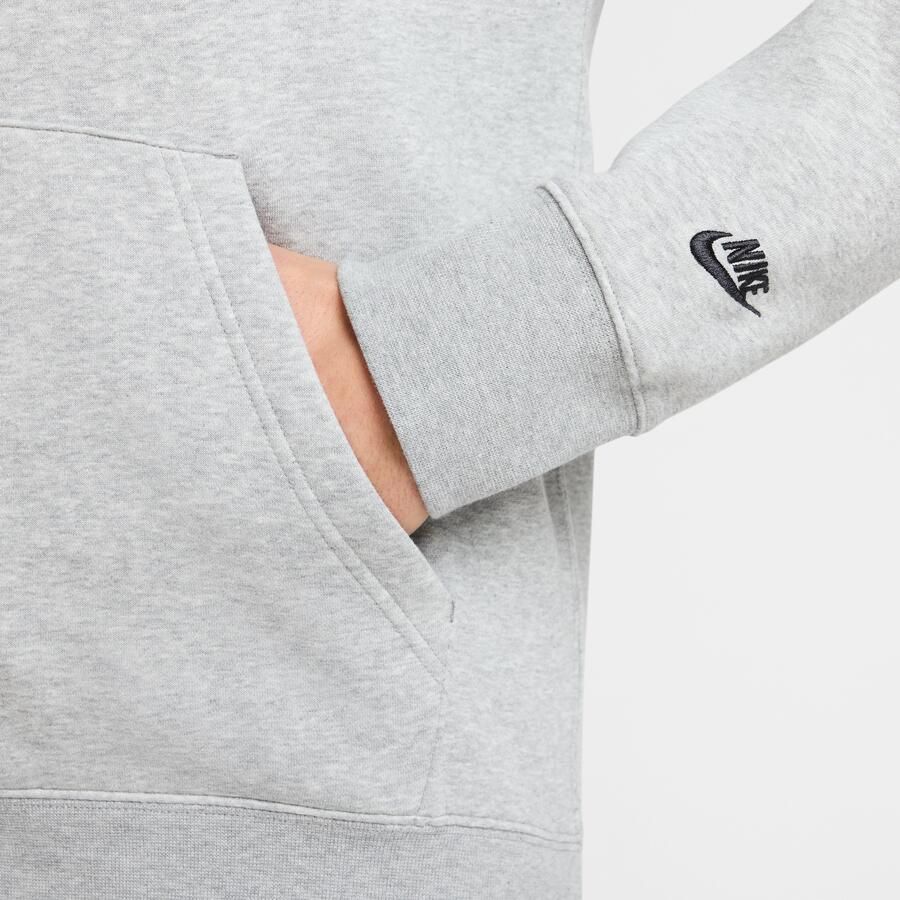 Nike Club Fleece fleecehoodie voor heren Grijs - Foto 3