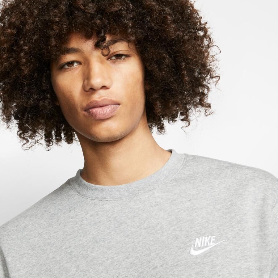 Nike Crewneck Sweatshirt Long Sleeve Gray Heren - Foto 3