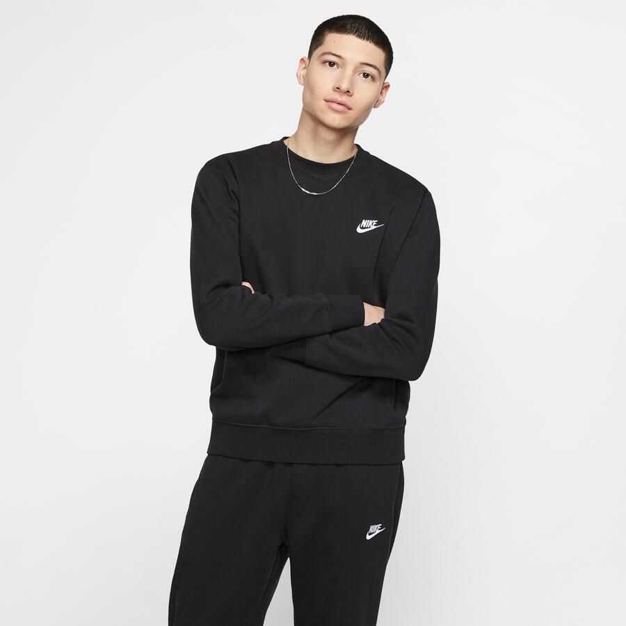 Nike Sportswear Club Fleece Crew Sweaters Kleding black white maat: XS beschikbare maaten:XS S M L XL XXL - Foto 6