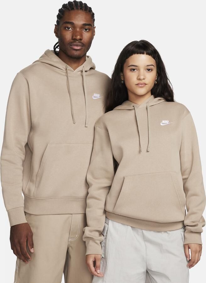 Nike Club Hoodie Pullover Basketball Khaki Beige Heren - Foto 3