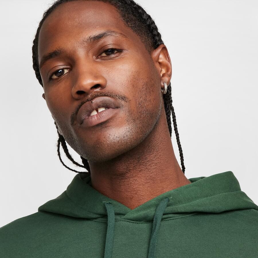 Nike Club Fleece Hoodie Sweatshirt Green Heren