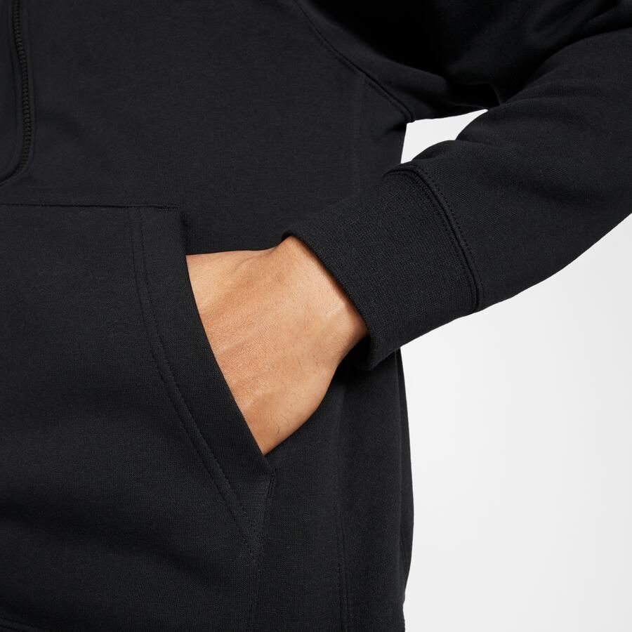 Nike Sportswear Club Fleece Hoodie met rits voor heren Zwart - Foto 3