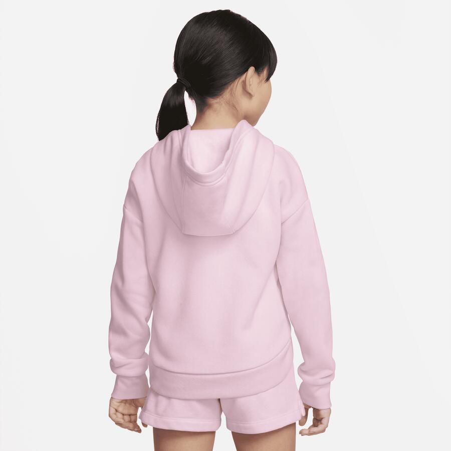 Nike Club Fleece Hoodie met rits voor kleuters Roze