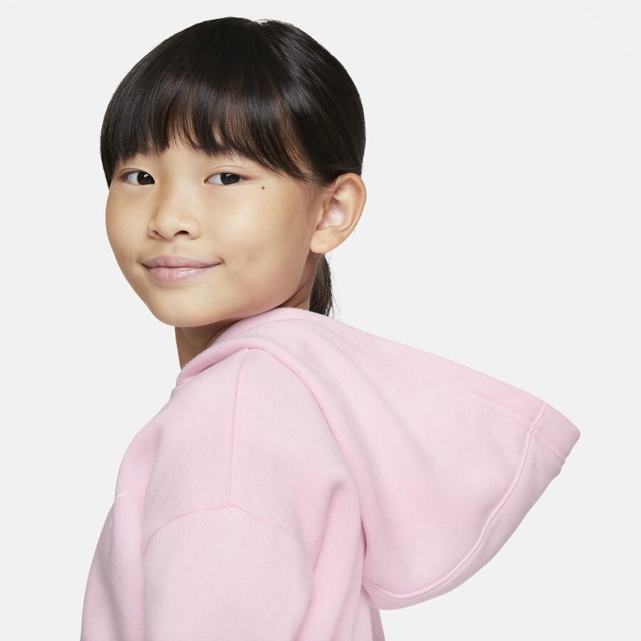 Nike Club Fleece Hoodie met rits voor kleuters Roze - Foto 2
