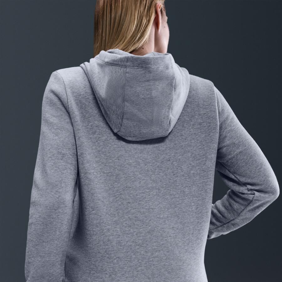 Nike Sportswear Club Grijs Sweater met Capuchon Dames - Foto 2