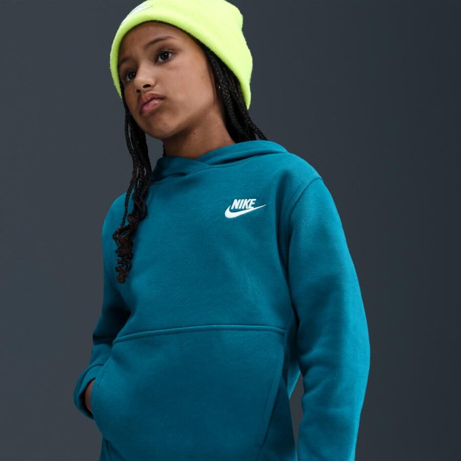 Nike Club Fleece Hoodie voor kids Blauw