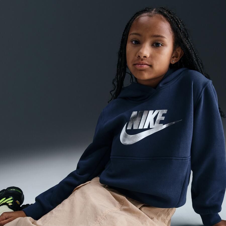Nike Club Fleece hoodie voor kids Blauw