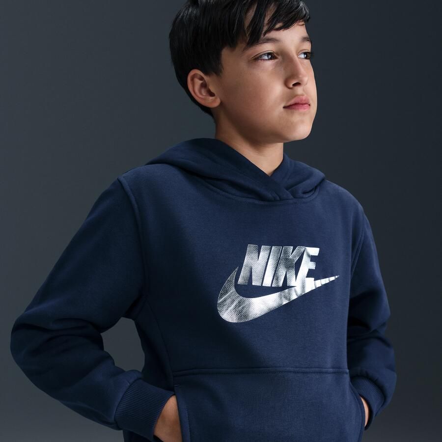 Nike Club Fleece hoodie voor kids Blauw - Foto 2
