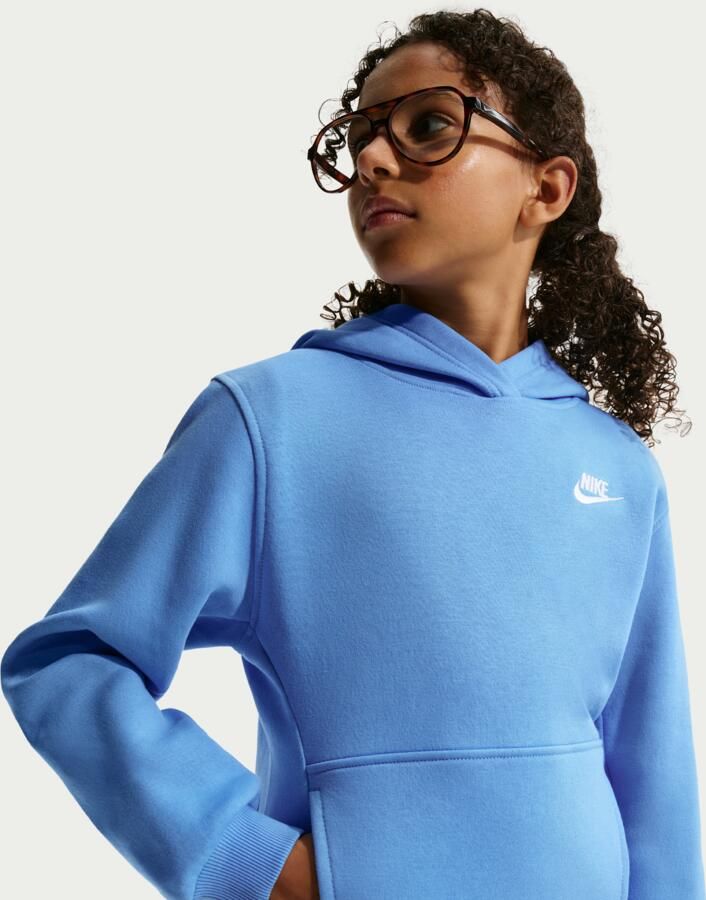 Nike Club Fleece Hoodie voor kids Blauw