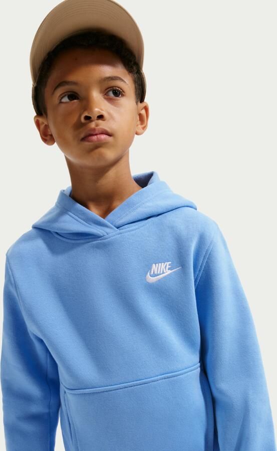 Nike Club Fleece Hoodie voor kids Blauw - Foto 3