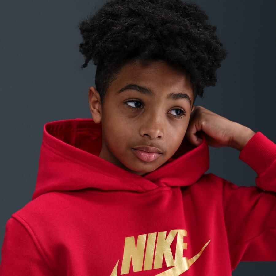 Nike Club Fleece hoodie voor kids Rood - Foto 2