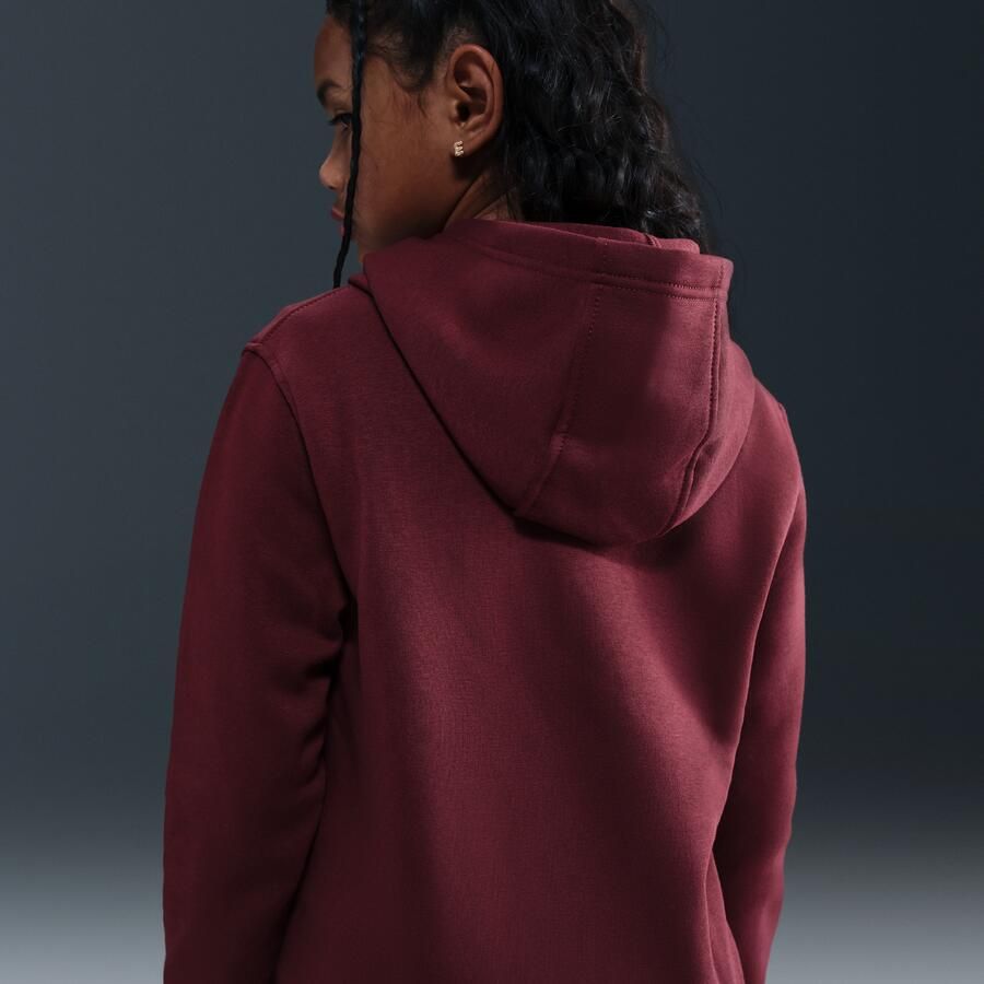 Nike Club Fleece Hoodie voor kids Rood - Foto 3