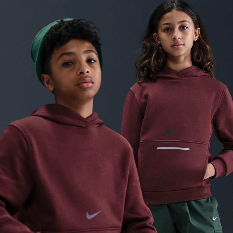 Nike Club Fleece hoodie voor kids Rood - Foto 4