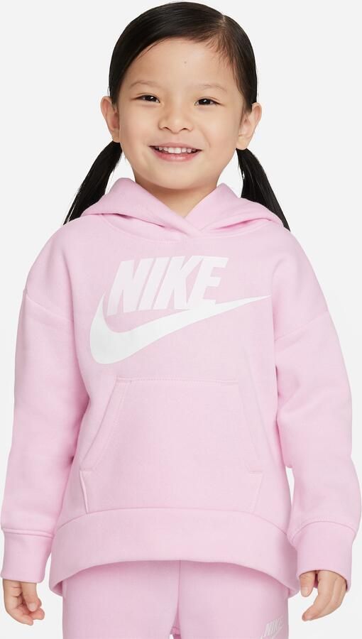 Nike Club Fleece Hoodie voor kleuters Roze - Foto 4
