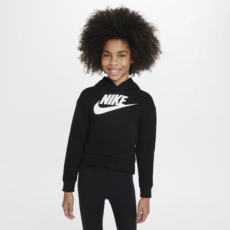 Nike Club Fleece Hoodie voor kleuters Zwart - Foto 4