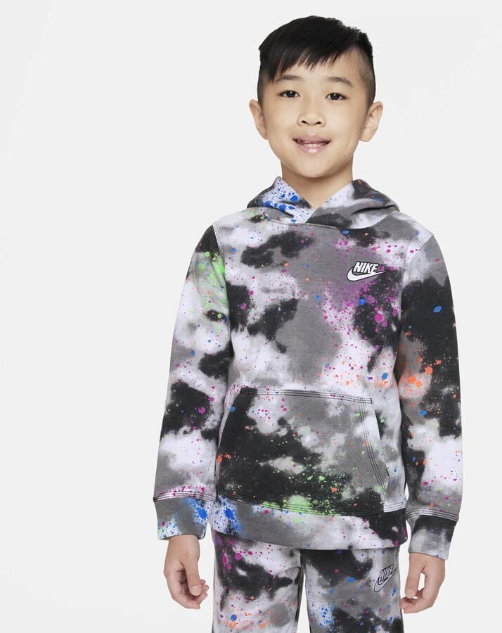 Nike Club Fleece Hoodie voor kleuters Zwart - Foto 4