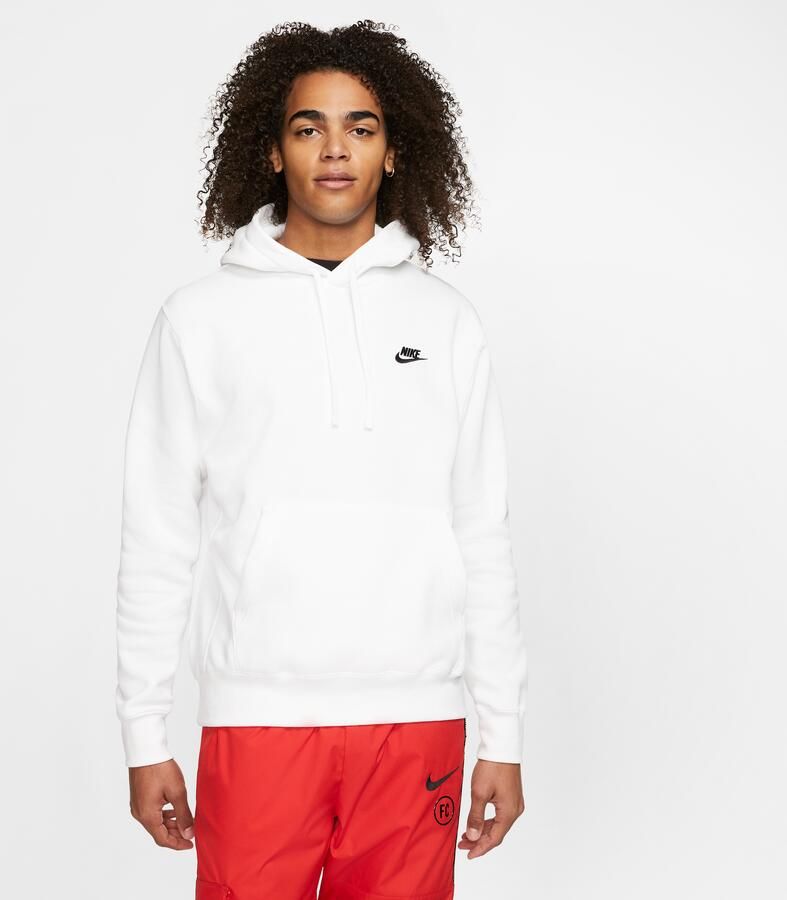Nike Sportswear Club Fleece Pullover Hoodie White Heren - Foto 5