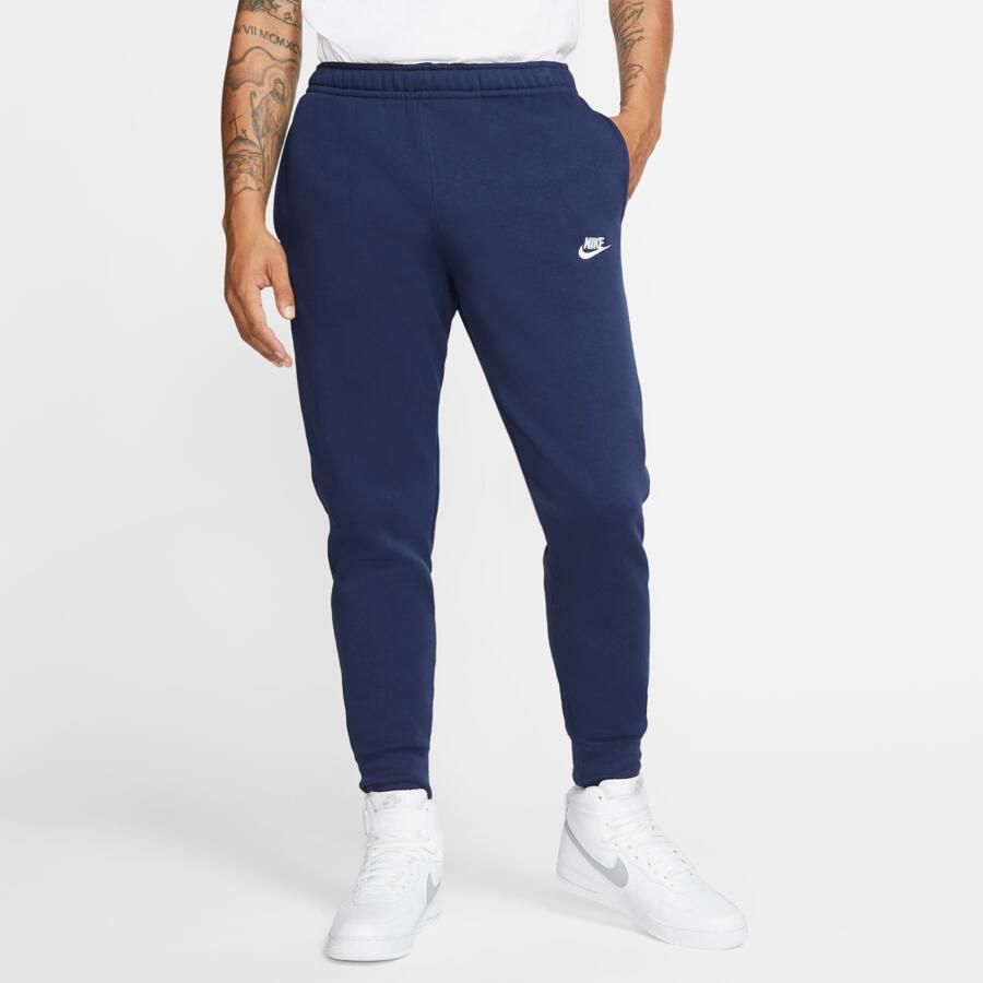 Nike Sportswear Club Fleece Joggers Trainingsbroeken Kleding midnight navy midnight navy white maat: M beschikbare maaten:S M L - Foto 5