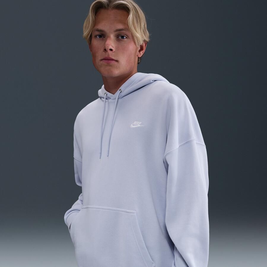 Nike Club Fleece oversized hoodie van sweatstof voor heren Grijs - Foto 4