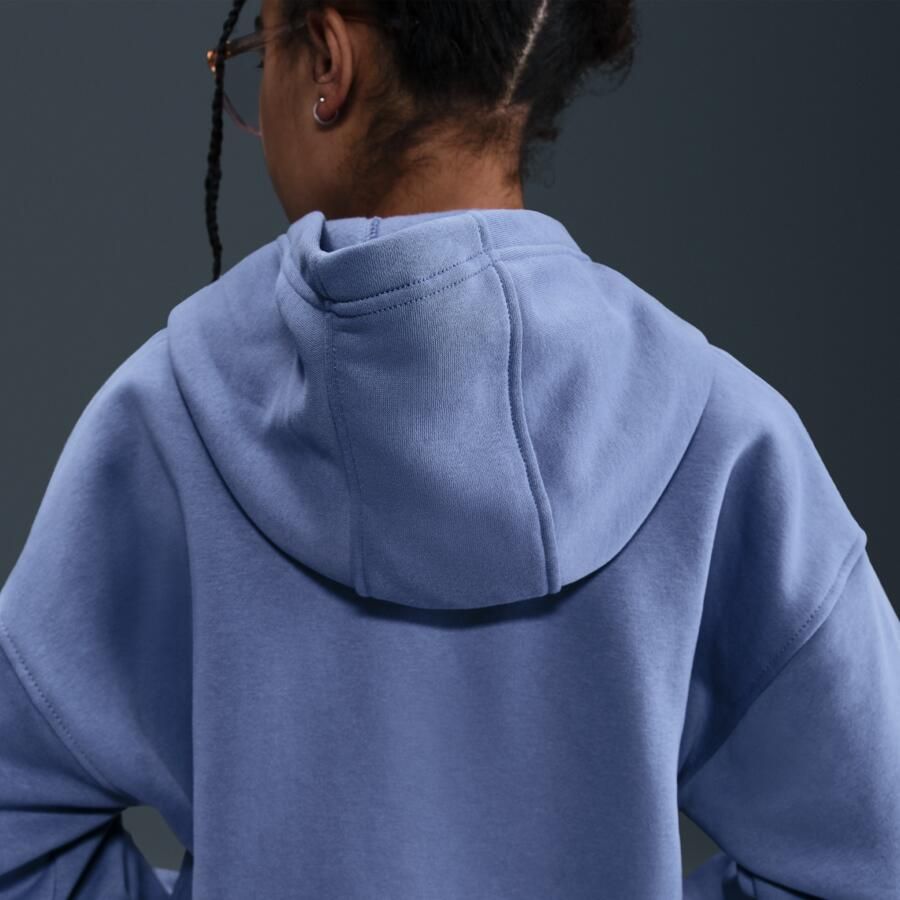 Nike Club Fleece oversized hoodie voor kids Blauw - Foto 3