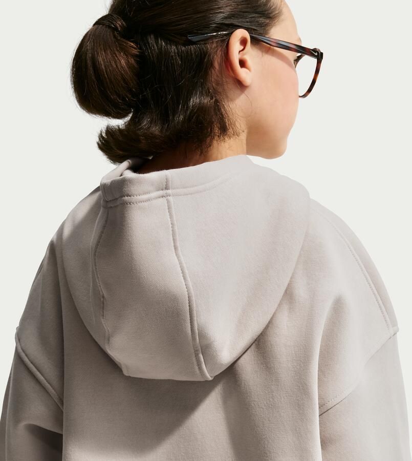 Nike Club Fleece oversized hoodie voor kids Bruin - Foto 3