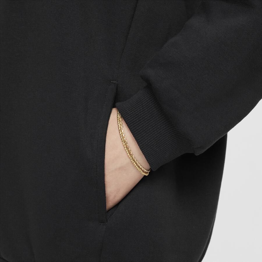 Nike Club Fleece oversized hoodie voor kids Zwart - Foto 3