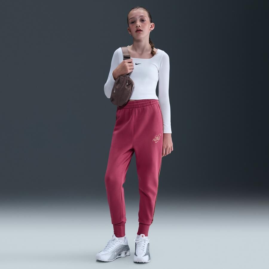 Nike Club Fleece oversized joggingbroek voor meisjes Paars - Foto 4
