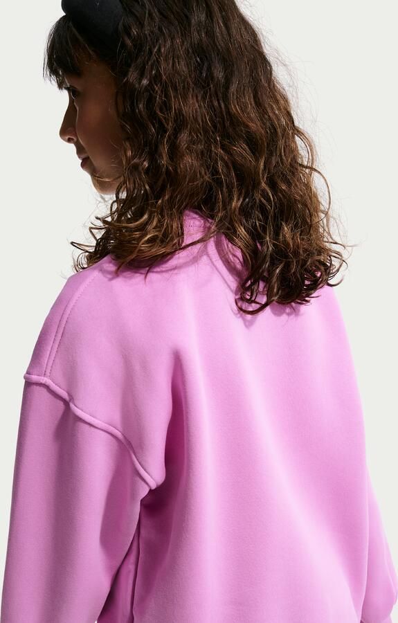 Nike Club Fleece oversized sweatshirt voor kids Paars - Foto 2