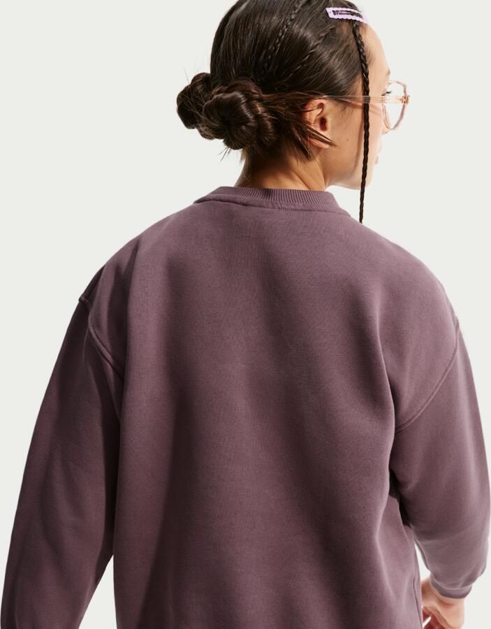 Nike Club Fleece oversized sweatshirt voor kids Paars - Foto 3