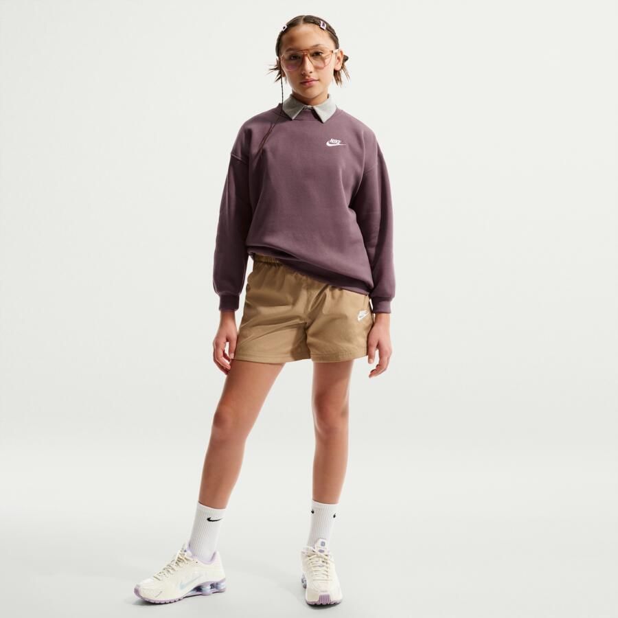 Nike Club Fleece oversized sweatshirt voor kids Paars