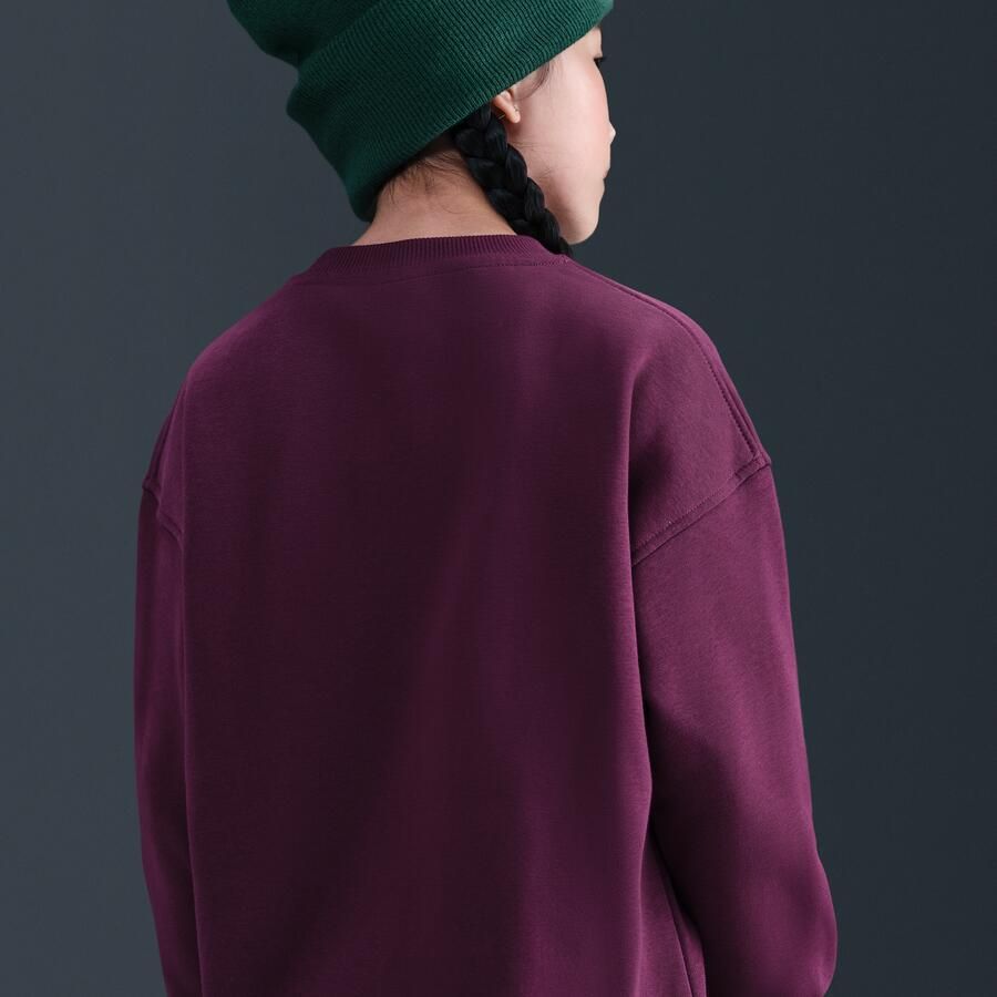 Nike Club Fleece oversized sweatshirt voor kids Rood - Foto 3