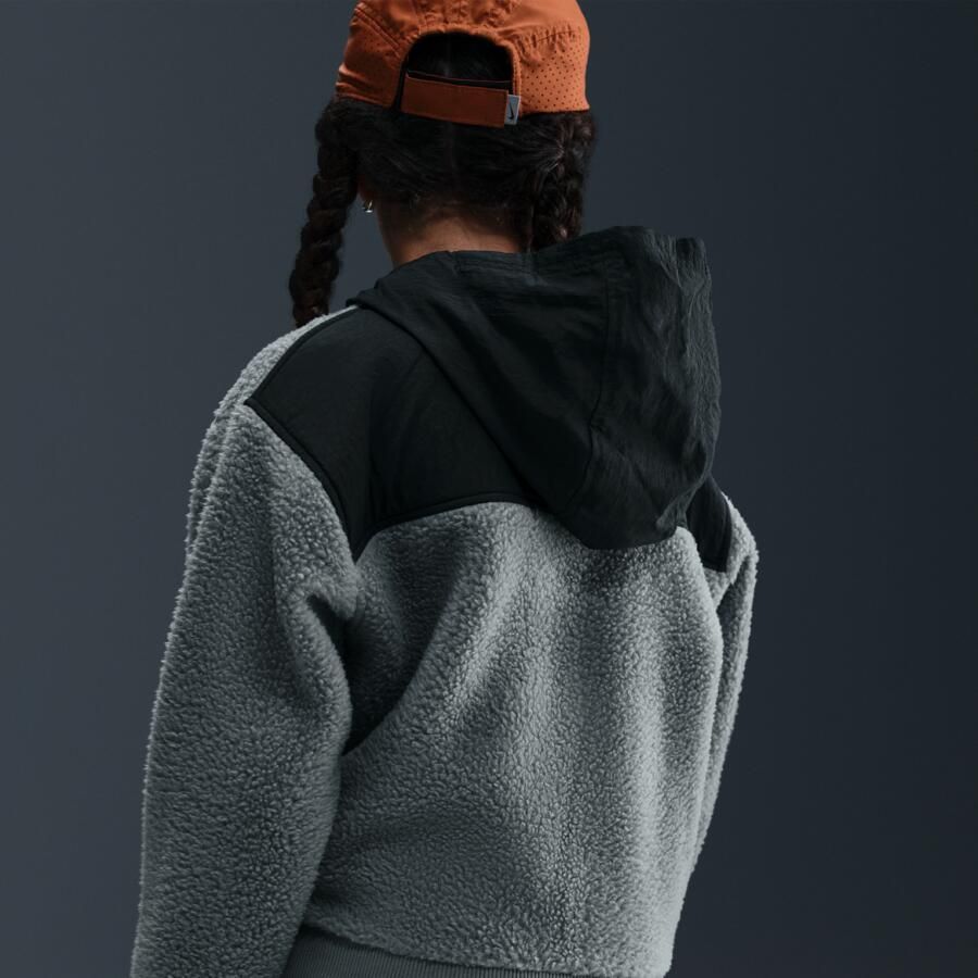 Nike Club Fleece ruimvallende hoodie met 1 4-rits voor grote kinderen Grijs - Foto 3