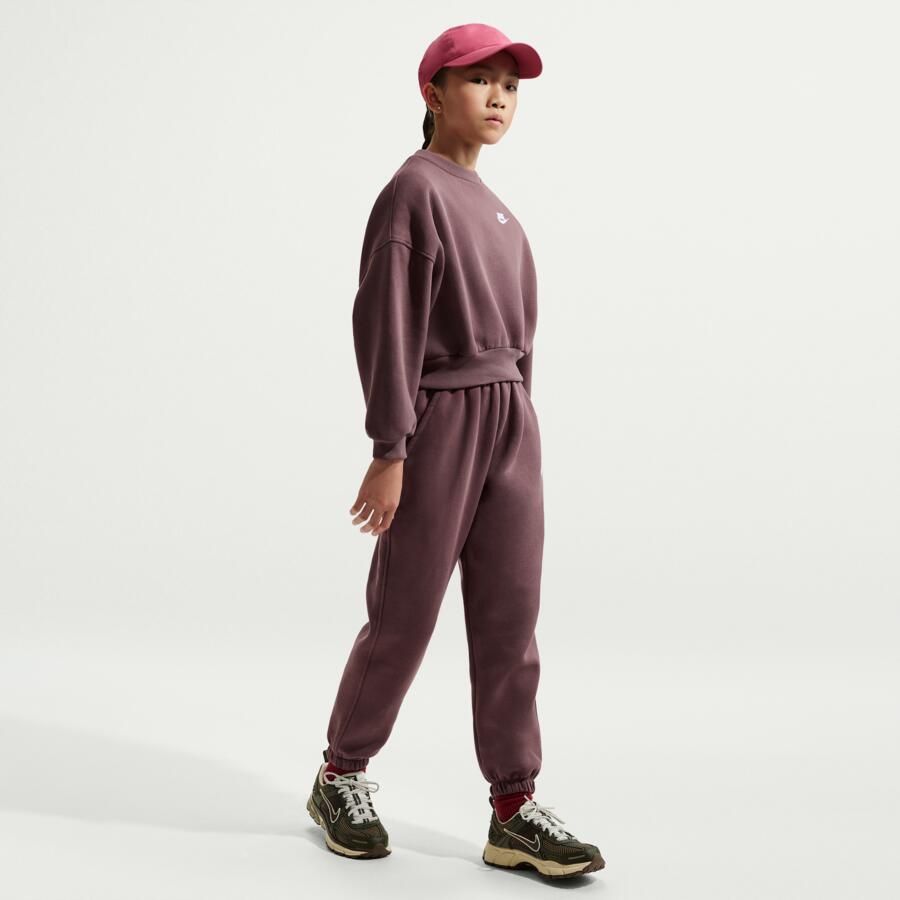 Nike Club Fleece ruimvallende kinderbroek Paars - Foto 4